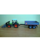 Zabawka Ciągnik Claas Nectis 267 z ładowaczem i przyczepką U02112