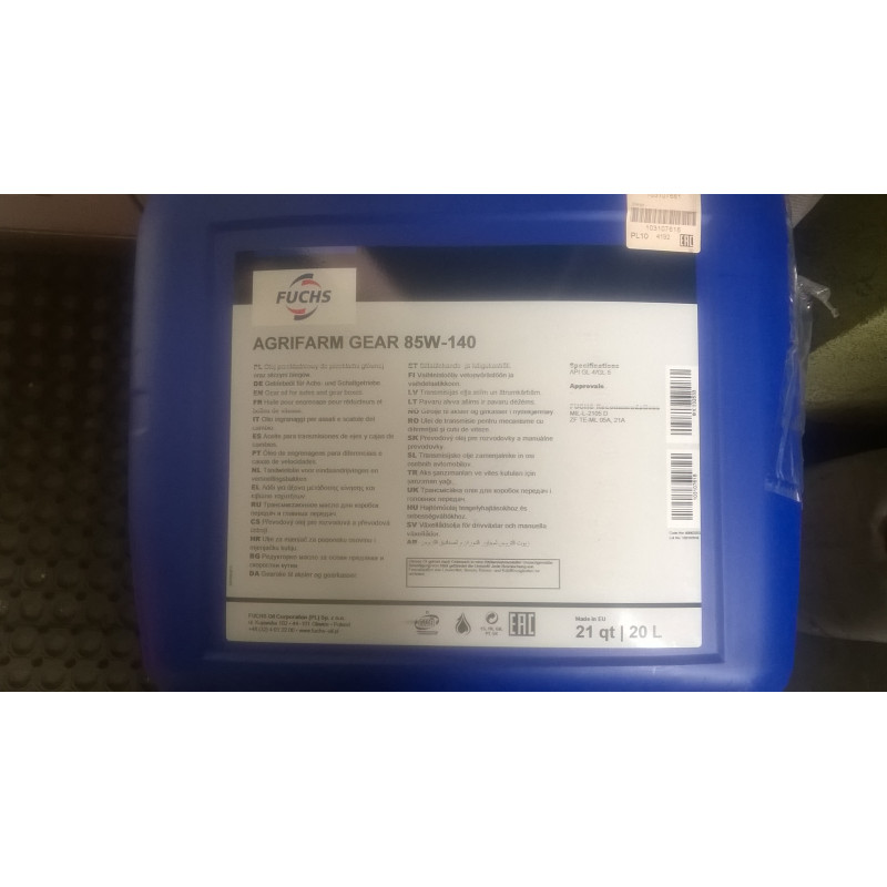 Olej GEAR 85W140 20L Olej GEAR 85W140 20L