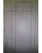 Strzemię M30*112*280 + nakrętki 2030112280, 30112280