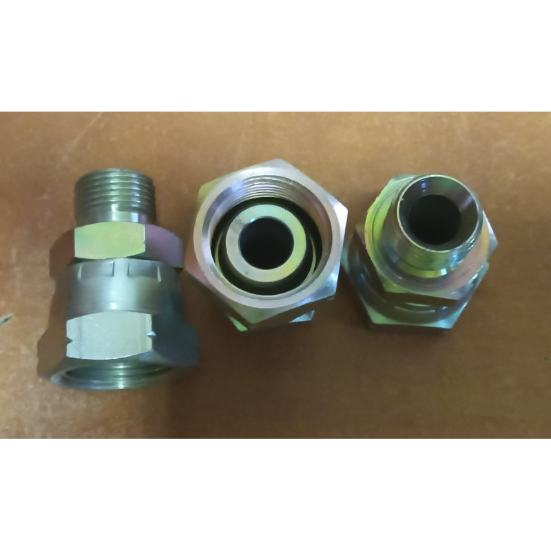 Adapter hydrauliczny 3/8 6481  BSP męski M22*1,5 metryczny obrotowa żeńska