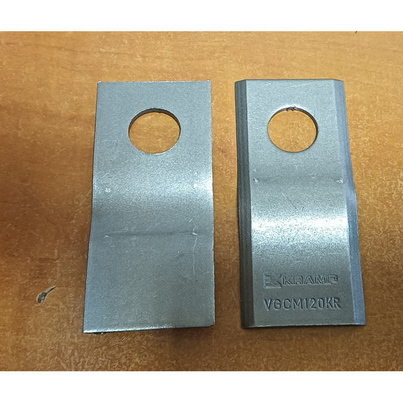 Nóż kosiarki rotacyjnej Kramp VGCM120KR, 105*47*3 Nóż kosiarki rotacyjnej Kramp VGCM120KR, 105*47*3