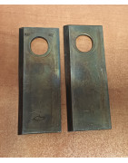 Nóż kosiarki rotacyjnej prawy Kverneland oryginał KT5611040001, 126*47*4