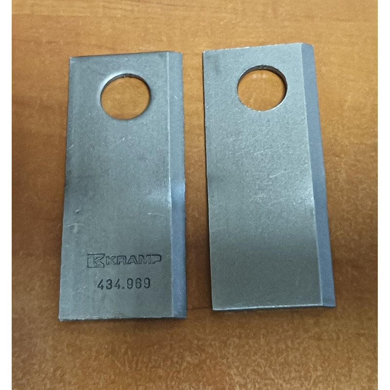 Nóż kosiarki rotacyjnej Kramp lewy 434969KR, 112*49*4 Nóż kosiarki rotacyjnej Kramp lewy 434969KR, 112*49*4