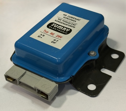 Regulator napięcia 24V RE-28 niebieski