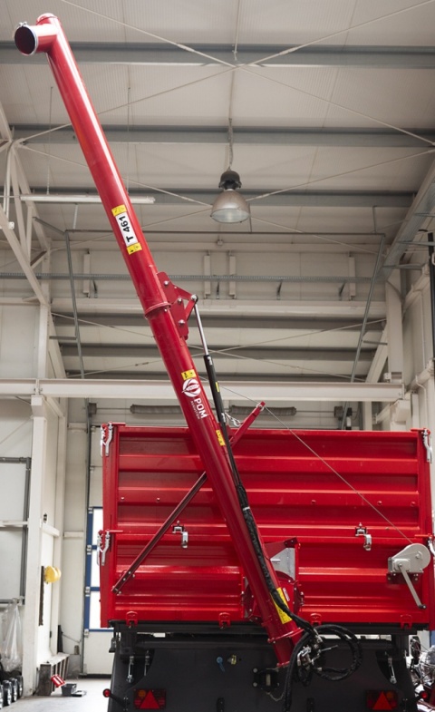 T 461 Ø200 screw conveyor with angle adjustment
