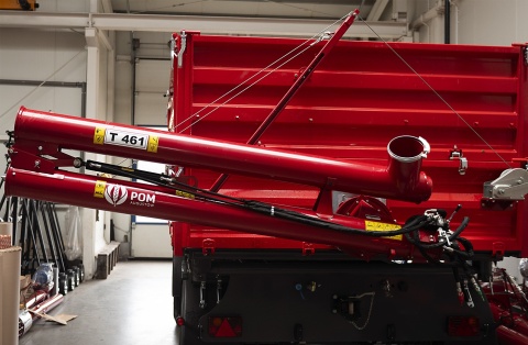 T 461 Ø200 screw conveyor with angle adjustment